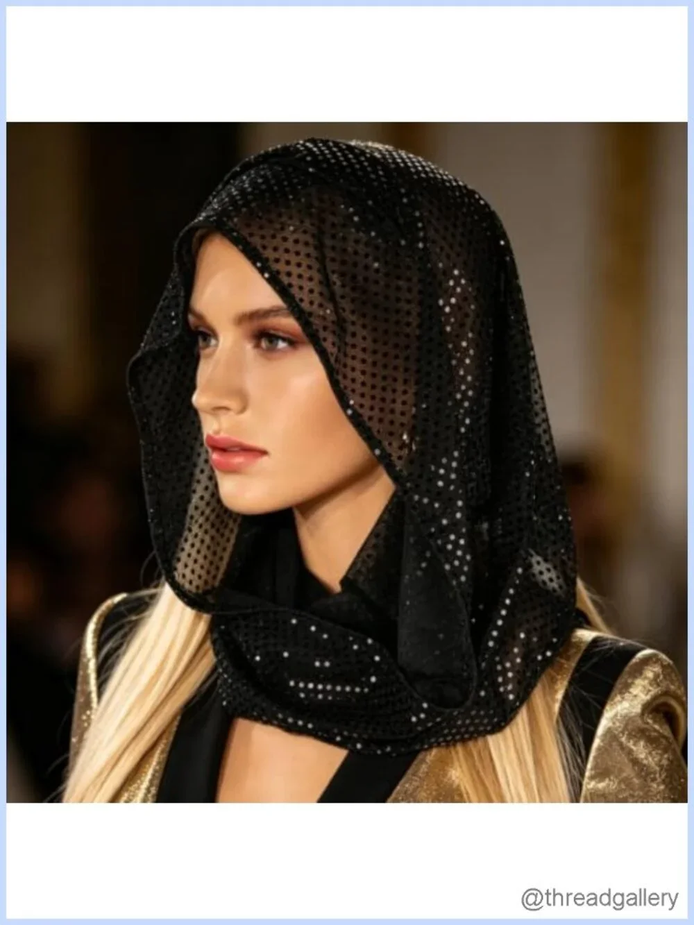 Sequin Head Scarf Unisex Rave Party Accessory